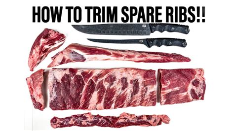 HOW TO TRIM PORK SPARE RIBS | ST. LOUIS STYLE - YouTube