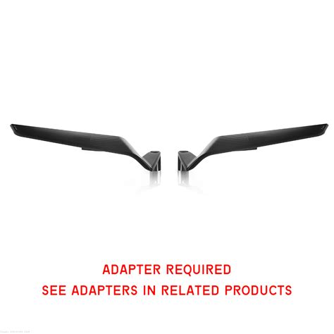 STEALTH Naked Mount Winglet Mirror Set By Rizoma Suzuki GSX S BSN B