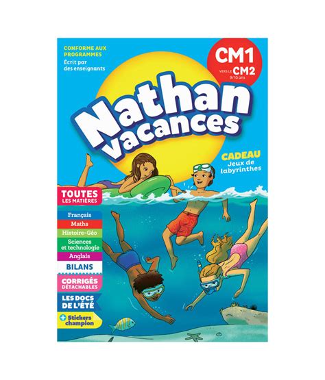 Cahier De Vacances Cm Vers Le Cm