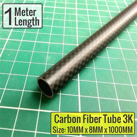 Carbon Fiber Fibre Tube 3k Roll Wrapped 1 Pcs 10mm X 8mm X 1000mm My Blog