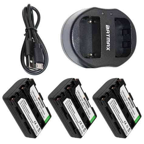 Pack Np Fm Np Fm Rechargeable Camera Batteries Dual Usb Charger