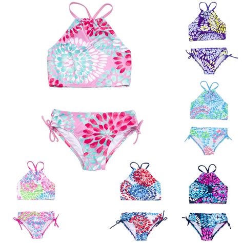 Urmagic Girls Two Piece Bikini Swimsuit Set With Upf Sun Protection Years Walmart