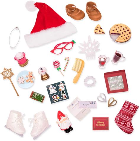 Our Generation Advent Calendar With Christmas Accessories For 18 Dolls