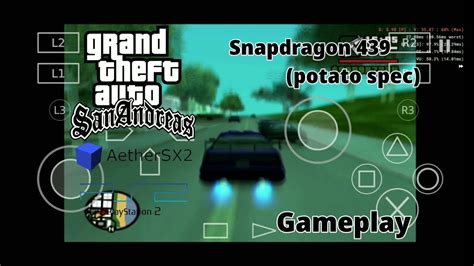 GTA SA PS2 Aether SX2 Emulator Gameplay On Snapdragon 439 YouTube