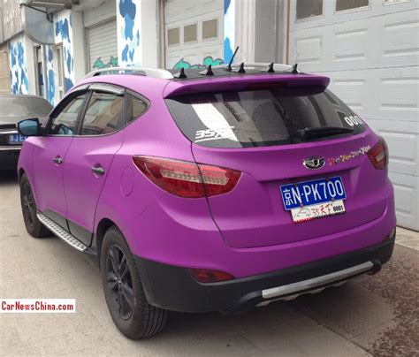 Hyundai Ix35 Is Matte Purple In China CarNewsChina