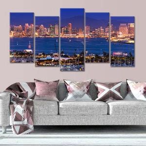 San Diego Skyline Canvas Print, California Cityscape Art, Urban Wall ...