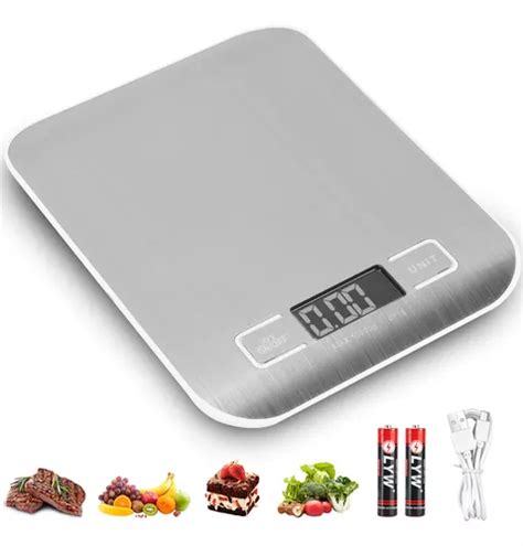 B Scula Digital Cocina De Acero Inoxidable Balanza Kg G Mercadolibre