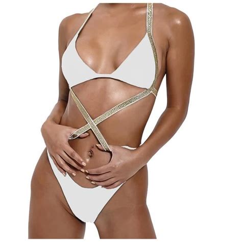 Bikini Maillot de bain femme une pièce solide Sexy Beachwear Maillots de bain maillot de bain