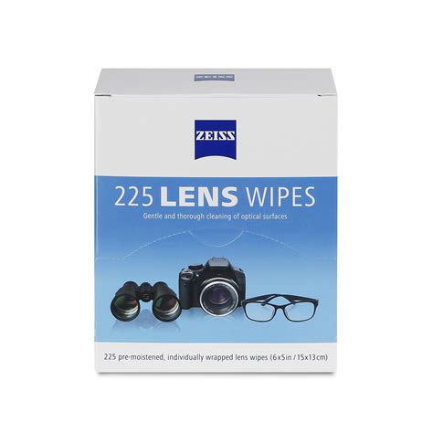 Zeiss Lens Wipes Pre Moistened Eye Glass Cleaner Wipes 225 Count