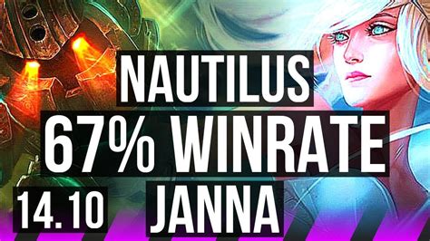 NAUTILUS Aphelios Vs JANNA Twitch SUP 3 2 21 67 Winrate EUW