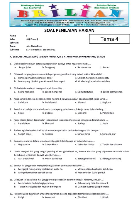 Pembahasan Materi Soal Tematik Kelas 6 Dan Mi Tema 2 Subtema 2 Riset