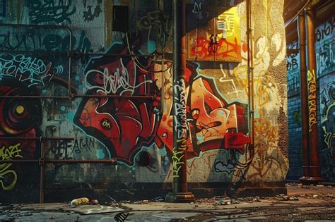 Premium Photo | Surprising hidden graffiti gems discovered in unex