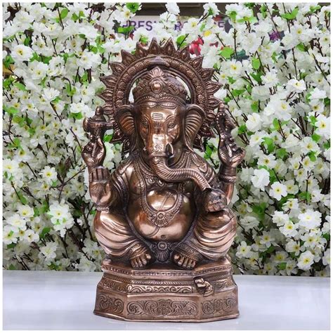 Lord Ganesha Statue Large Bronze Ganesha Idol Hindu God Of Success Good