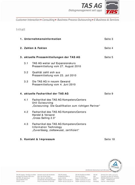 Pressemappe Tas Ag Dialogmanagement Seit Pdf Kostenfreier Download