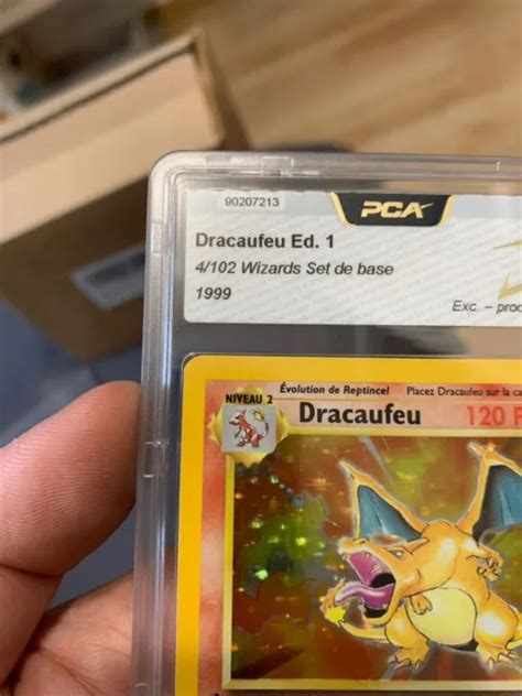 Carte Pokemon Dracaufeu Holo Set De Base Edition Pca Eur