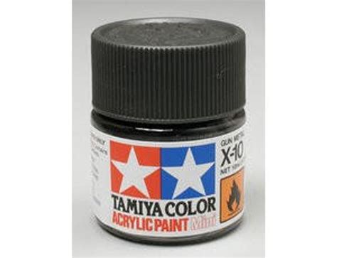 Tamiya Mini X 10 Gunmetal Metallic 10ml Acrylic Paint Wonderland