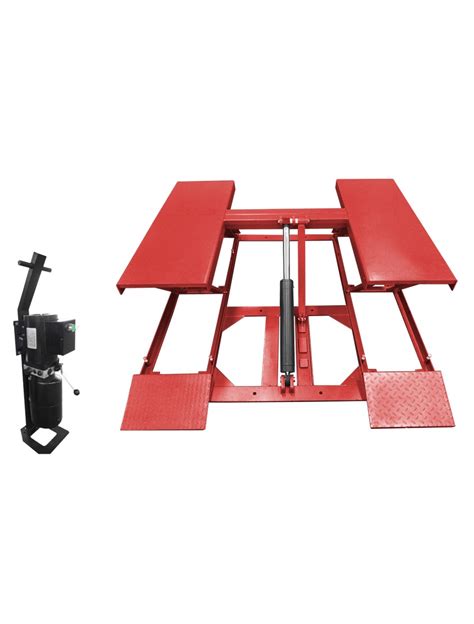 T Capacity Portable Scissor Car Lift U H Low Rise Car Lift