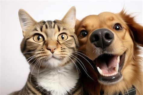 Perro Y Gato Felices Juntos Imagen Generada Con IA