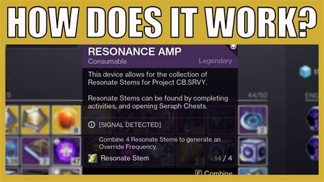 How Does The Resonance Work In Destiny 2 What Are Resonate Stems