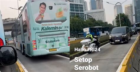 Viral Mobil Pelat Ri Masuk Jalur Transjakarta Ternyata Punya