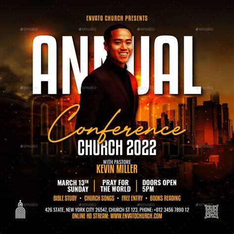 Annual Church Conference Flyer Print Templates Graphicriver