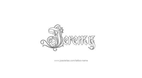 Jeremy Name Tattoo Designs | Name tattoos, Name tattoo, Name tattoo designs