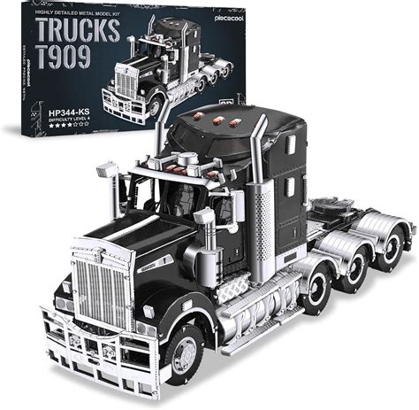 Piececool 3d Puzzles For Adults Metal Car Model Kits H909 Heavy Truck Metal Model Building Kit