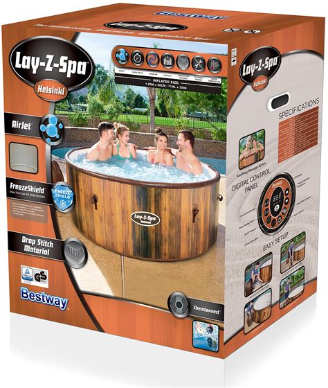 Bestway Lay Z Spa Whirlpool Helsinki Airjet Aufblasbar F R Den Winter