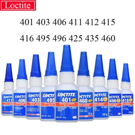 Loctite 401 Instant Glue 403 406 408 414 415 495 460 496 498 Metal