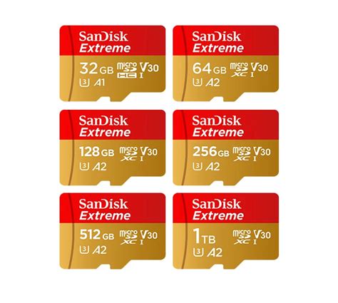 Оригинальная карта памяти SanDisk Extreme MicroSDHC 32 ГБ A1 C10 ...