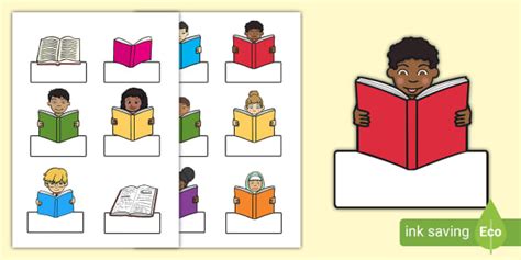 👉 Free Editable Book Labels Literacy Primary Classes