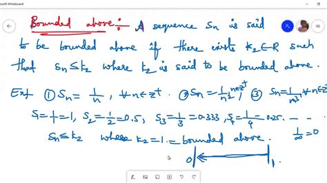 SEQUENCES CHAPTER Definitions Of Sequence Bounded Below Bounded