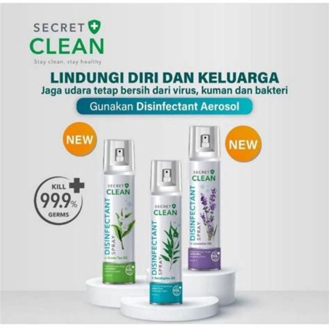 Jual SECRET Clean Disinfectant Spray 200ml Shopee Indonesia