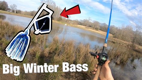 Fishing For Huge Winter Bass How To Figure The Bass Out Youtube