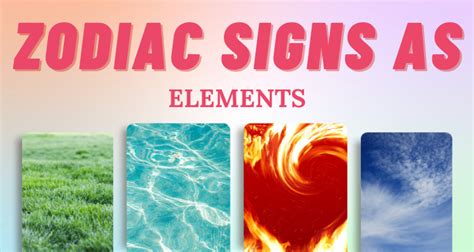 The Zodiac Signs as Elements | So Syncd