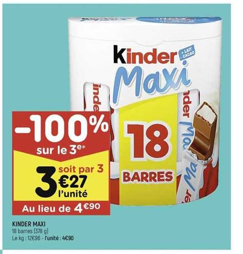 Promo Kinder Maxi Chez Leader Price Icatalogue Fr