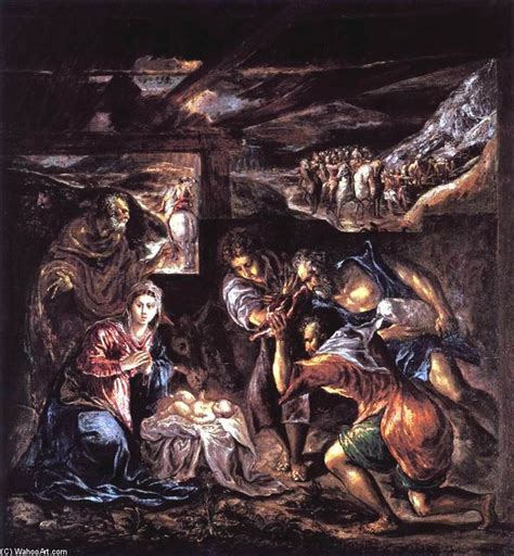 Reproducciones De Arte La adoración de los pastores de El Greco