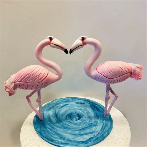 Flamingo Cake Topper Set Etsy Flamingo Cake Topper Flamingo Cake Cake Toppers