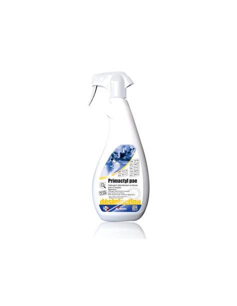 PRIMACTYL PAE EN14476 Détergent désinfectant contact pulvé 750ML EYREIN