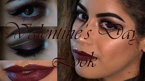 Valentines Day Makeup Tutorial Sexy Romantic Cut Crease Halo With Gold Detail Youtube