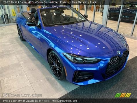 Portimao Blue Metallic 2022 Bmw 4 Series 430i Xdrive Convertible Black Interior Gtcarlot