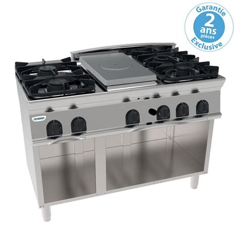 Plaque De Cuisson Pro Top 4 Feux Vifs Gaz 1 2 Plaque Coup De Feu Sur