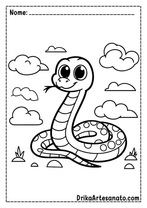 Desenhos De Cobra Para Colorir Gr Tis Em Pdf