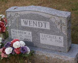 Waldrew Wally Wendt M Morial Find A Grave