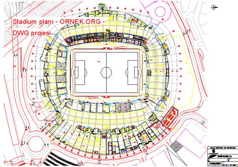 Stadium Plan Dwg Projesi Autocad Projeler Hot Sex Picture