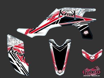 Yamaha Atv Spirit Graphic Kit Red Kutvek