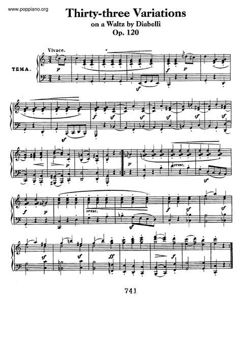 Ludwig Van Beethoven Diabelli Variations Op 120 Sheet Music Pdf