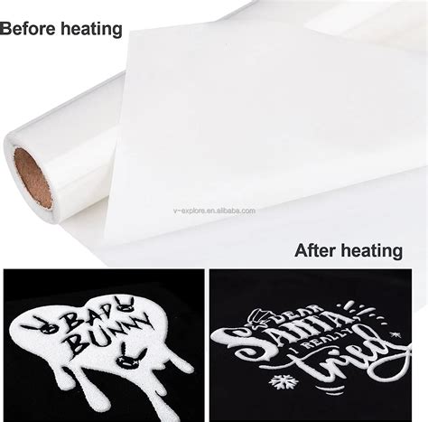 High Quality Printable 3d Puff Htv White Color Heat Transfer Vinyl