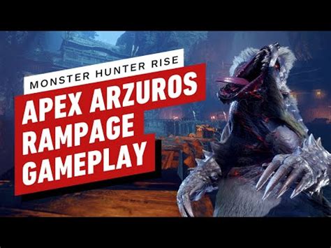 Monster Hunter Rise New Quest Type Apex Arzuros Rampage Gameplay