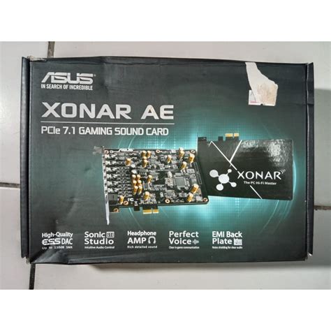 Jual Asus Xonar Ae Pcie Express Gaming Sound Card Hi Res Audio High